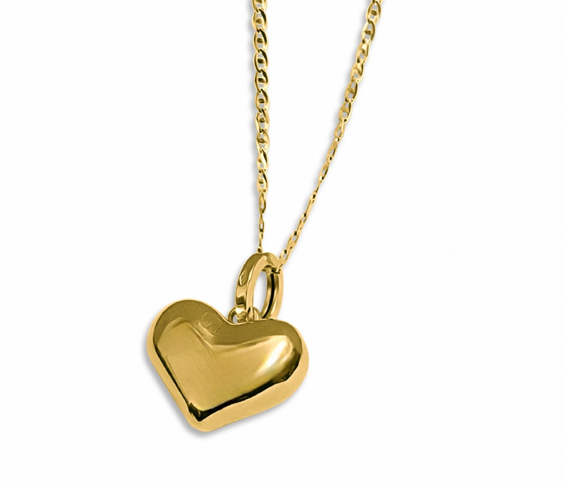 18k heart necklace