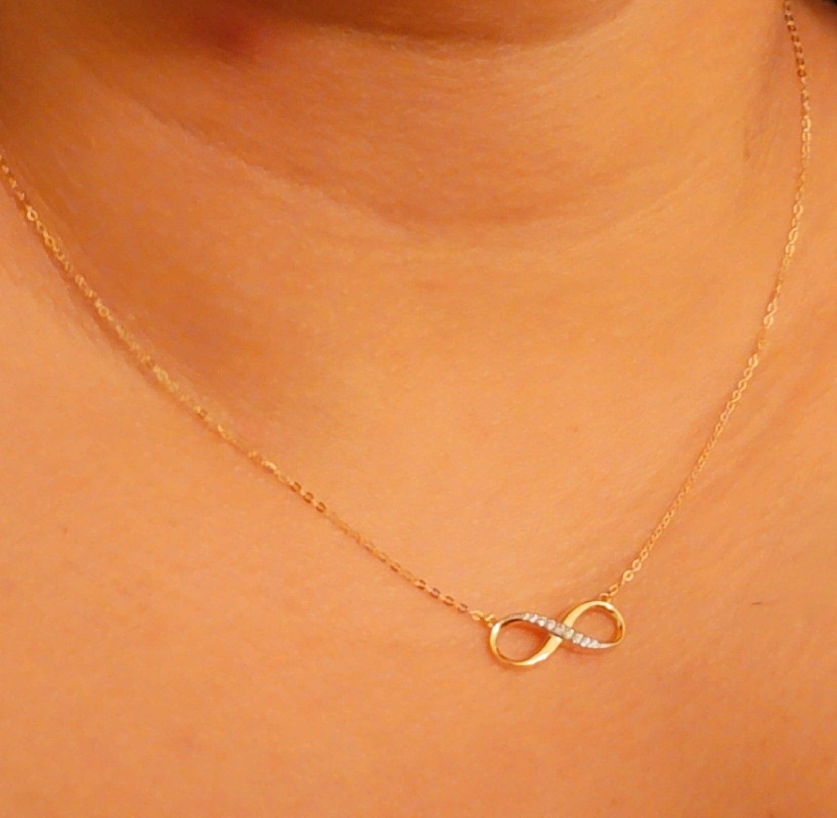 14k Infinity necklace