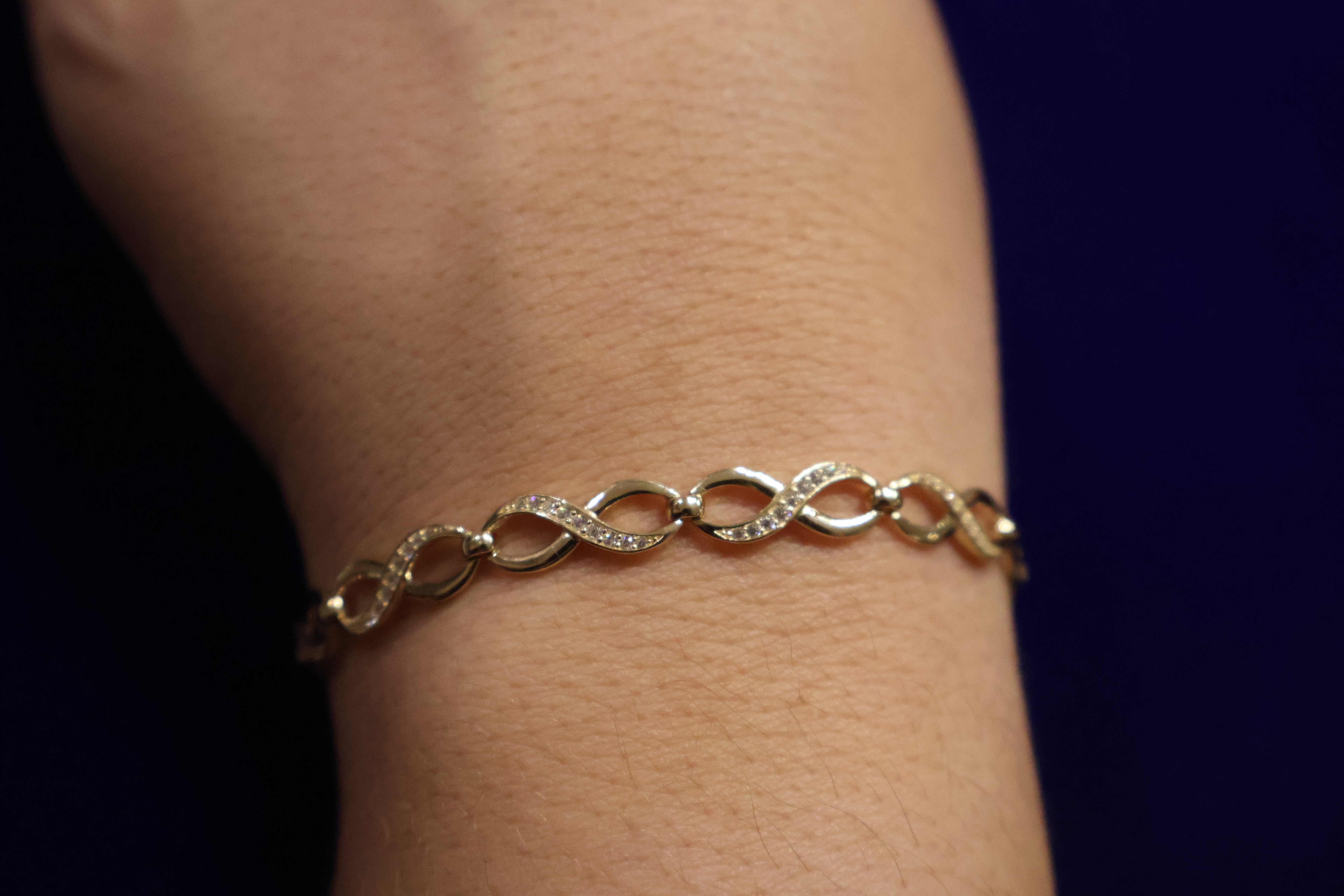14k Infinity bracelet
