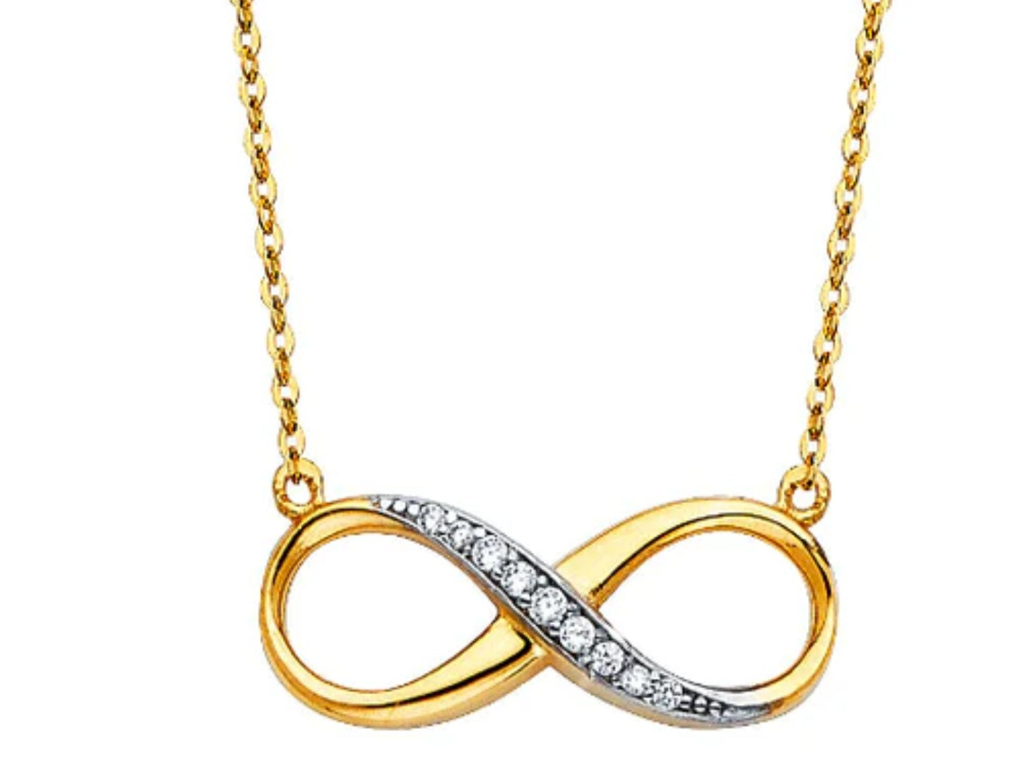 14k Infinity necklace