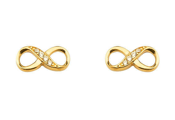 14k Infinity earring