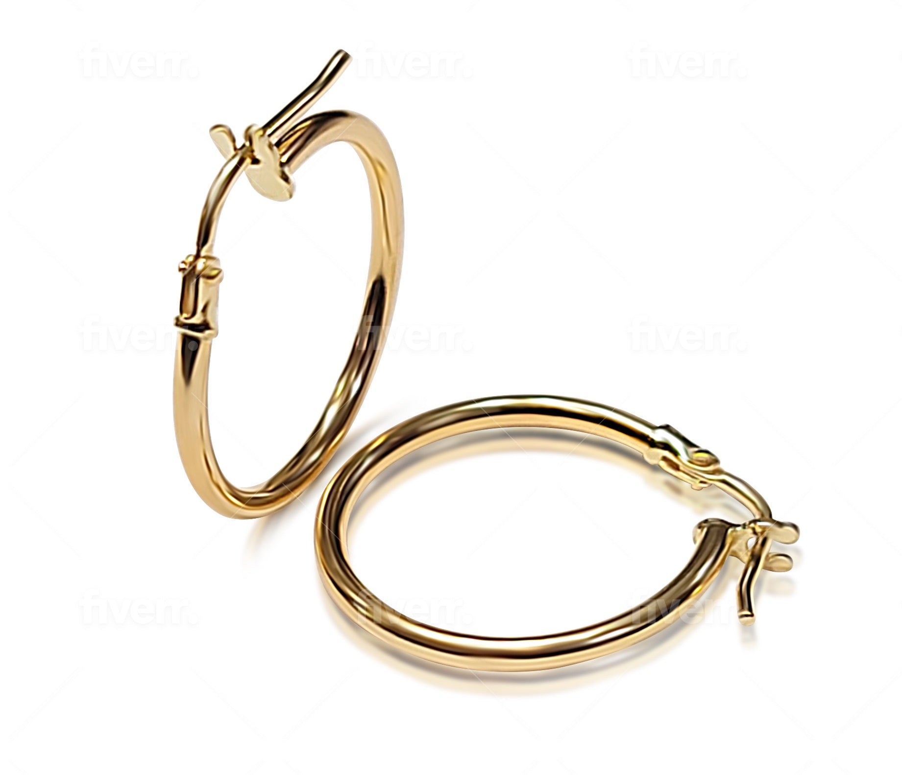 18k 30mm hoop